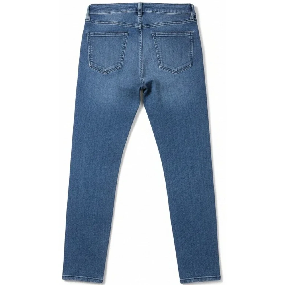 Just USA Women's Skinny Jeans Size 29 Stretch Denim Raw Rough‎ Hem Blue Mid Rise